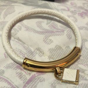 Michael Kors White leather bracelet